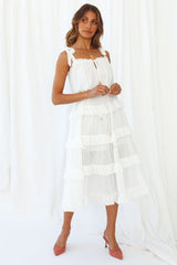 Message In A Bottle Midi Dress White
