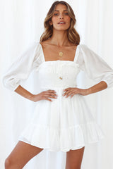 Open Doors Dress White