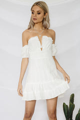 Lyric Heart Dress White