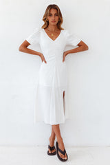 In And Out Maxi Dress White