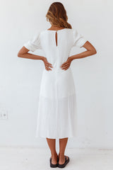 In And Out Maxi Dress White