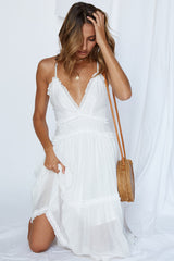 Haunted Paradise Midi Dress White