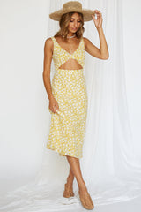 Out Of Line Midi Dress