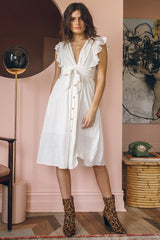 Eivissa Midi Dress White