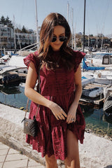 Goodbye Soleil Dress Wine